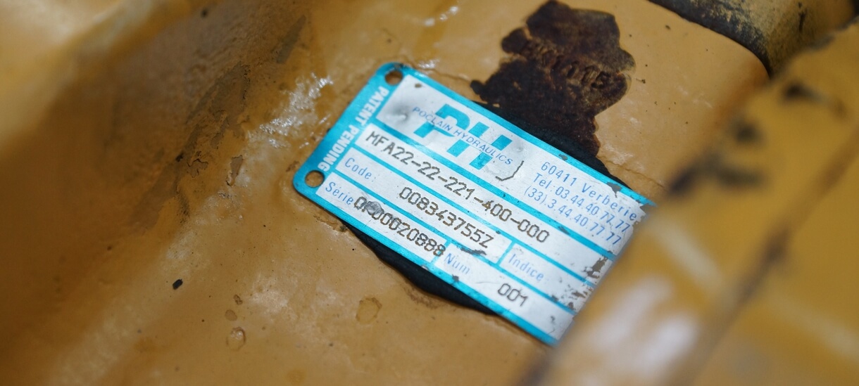 Plaque moteur Poclain Hydraulics MFA22